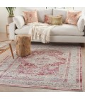 Nourison Vintage Kashan Area Rug VKA07-Red/Ivory
