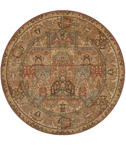 Nourison Home Living Treasures LI02 Multicolor 5 ft. 10 in. Round Area Rug