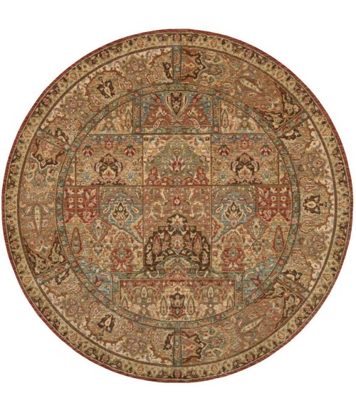 Nourison Living Treasures Round Area Rug LI02-Multicolor