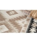 Nourison Washable Decor Beige Black WSD06 7 ft. 10 in. X 10 ft. Rectangle Rug