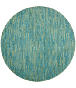 Nourison Essentials - Nre01 Blue Green Area Rug 8 ft. X Round