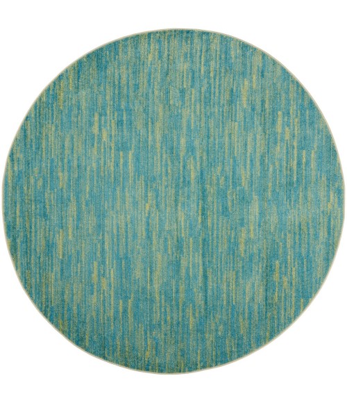 Nourison Essentials Blue Green Area Rug NRE01-Blue Green