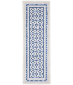 Nourison Whimsicle - Whs13 Ivory Blue Area Rug 2 ft. X 6 ft. Rectangle