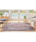 Nicole Curtis Machine Washable Series 1 Brick Ivory SR104 4 ft. X 6 ft. Rectangle Rug