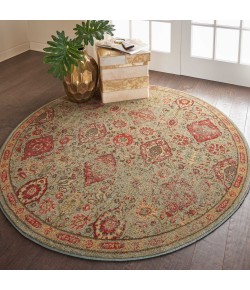 Nourison Somerset - St90 Light Green Area Rug 5 ft. 6 X Round