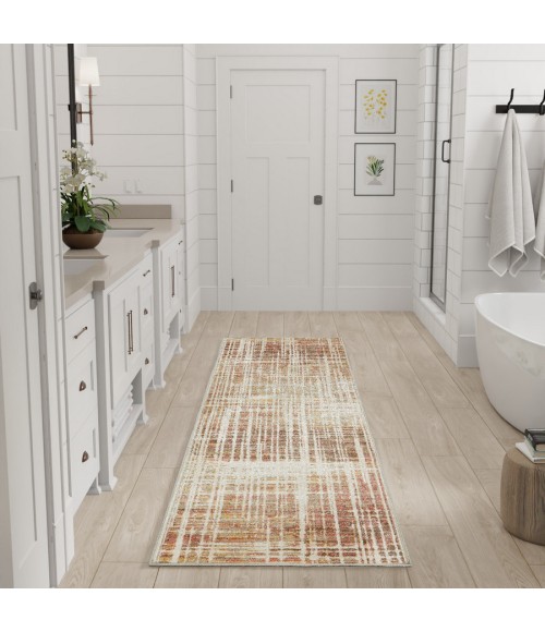 Nourison Home Washable Decor Beige Peach WSD07 2 ft. X 6 ft. Rectangle Rug