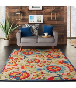 Nourison Aloha - Alh17 Multicolor Area Rug 6 ft. X 9 ft. Rectangle