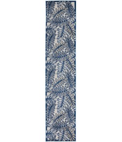 Nourison Aloha - Alh18 Ivory Navy Area Rug 2 ft. 3 X 10 ft. Rectangle
