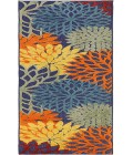 Nourison Aloha Navy Multicolor ALH05 2 ft. 3 in. X 8 ft. Rectangle Rug