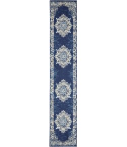 Nourison Grafix - Grf14 Navy Blue Area Rug 2 ft. 3 X 7 ft. 6 Rectangle