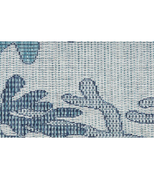 Nourison Garden Oasis Blue GOA05 5 ft. X 7 ft. Rectangle Rug