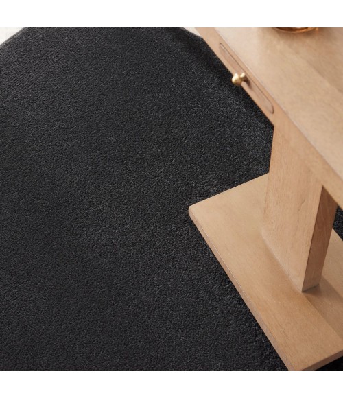 Nourison Essentials Black Area Rug NRE01-Black