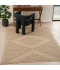 Nourison Washable Jute Natural Beige WSJ01 5 ft. X 7 ft. Rect. Rug