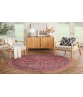 Nicole Curtis Machine Washable Series 1 Brick Rug SR102 7 ft. 10 in. Round - Rugs Town Nicole Curtis Machine Washable Series 1 Brick SR102 7 ft. 10 in. Round Rug