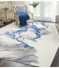 Nourison Twilight Area Rug TWI27 Ivory/Blue 8'6" x 11'6"