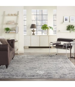 Nourison Grand Expressions - Ki53 Grey Ivory Area Rug 7 ft. 10 in. X 9 ft. 10 in. Rectangle