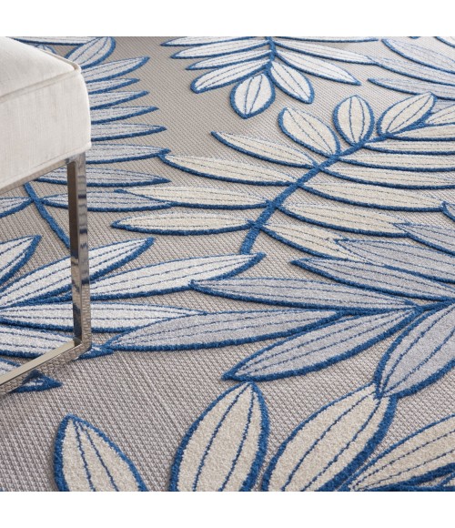 Nourison Aloha Area Rug ALH18 Ivory/Navy 12' x 15'