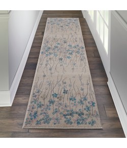 Nourison Tranquil(Traql) - Tra04 Ivory Area Rug 2 ft. 3 X 7 ft. 3 Rectangle