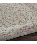 Nourison Tranquil Round Area Rug TRA06-Ivory/Pink