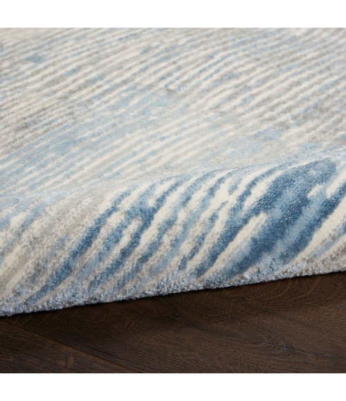 Nourison Solace Runner Area Rug SLA01-Ivory/Grey/Blue
