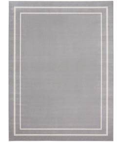 Nourison Essentials - Nre02 Grey Ivory Area Rug 9 ft. X 12 ft. Rectangle