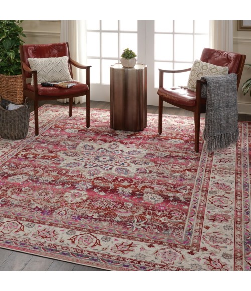 Nourison Vintage Kashan Area Rug VKA01-Red