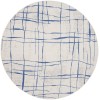 Nourison Whimsicle - Whs09 Ivory Blue Area Rug 8 ft. X Round