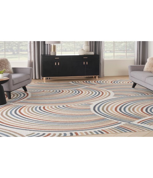 Nourison Astra Machine Washable Ivory Multicolor Rug ASW08 10 ft. X 14 ft. Rectangle - Rugs Town Nourison Astra Machine Washable Ivory Multicolor ASW08 10 ft. X 14 ft. Rectangle Rug