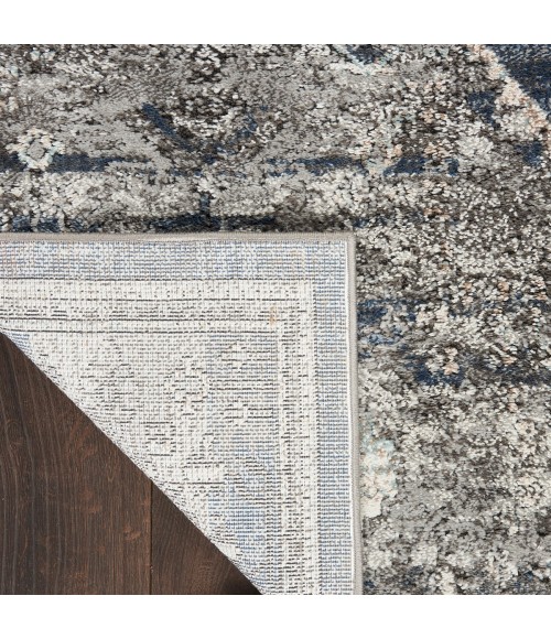 Kathy Ireland American Manor Area Rug AMR02 Blue 2'2" x 7'6"