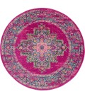 Nourison Passion Round Area Rug PSN03-Fuchsia
