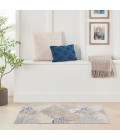 Nourison Seaside Ivory Grey Blue SDS04 2 ft. X 3 ft. Rect. Rug