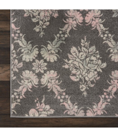 Nourison Tranquil Area Rug TRA09-Grey/Pink