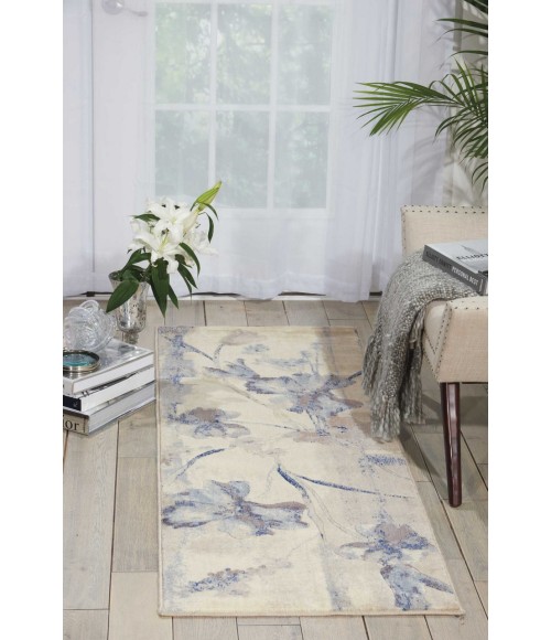 Nourison Somerset Runner Area Rug ST18-Ivory/Blue