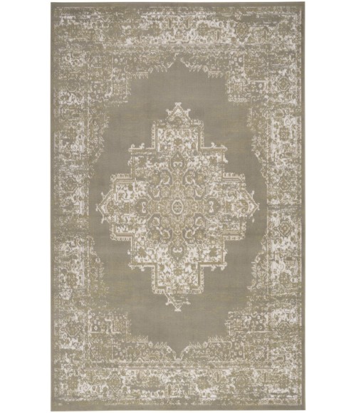 Nourison Grafix Olive GRF14 7 ft. 10 in. X 9 ft. 10 in. Rectangle Rug