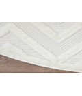 Nourison Versatile Ivory White NRV01 4 ft. Round Rug