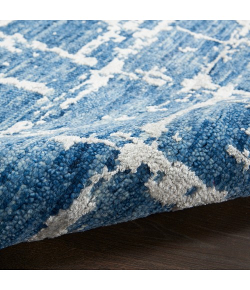 Nourison Luna Blue Silver LUN02 8 ft. X 10 ft. Rect. Rug