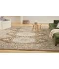 Nourison Serenity Home Ivory Mocha SRH01 5 ft. 3 in. X 7 ft. 3 in. Rectangle Rug