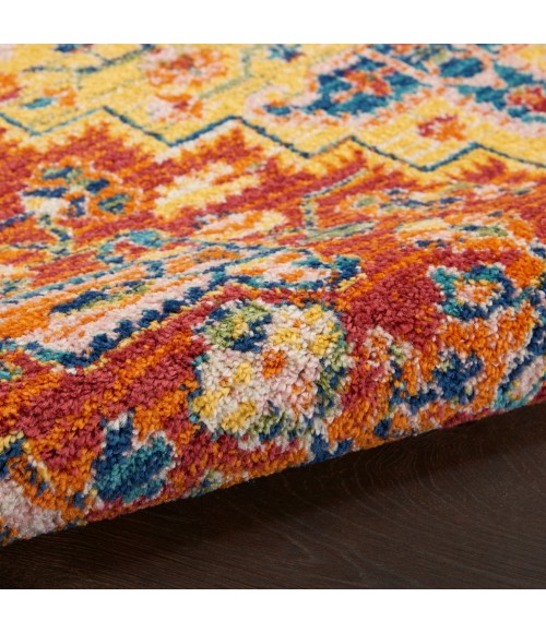 Nourison Allur Area Rug ALR04-Red Multicolor