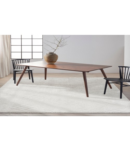 Calvin Klein Surfaces Silver Grey SFC01 7 ft. 10 in. X 9 ft. 10 in. Rectangle Rug
