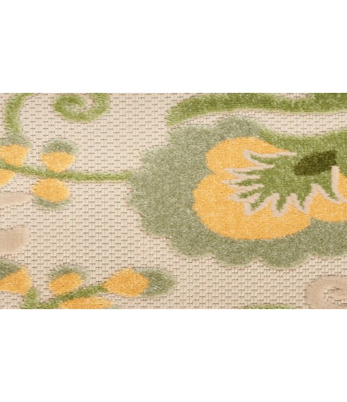 Nourison Aloha Ivory Green Rug ALH17 12 ft. X 15 ft. Rectangle - Rugs Town Nourison Aloha Ivory Green ALH17 12 ft. X 15 ft. Rectangle Rug