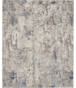 Nourison Royal Terrace White Blue KI42 8 ft. X 10 ft. Rect. Rug