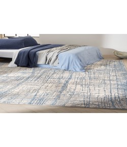 Calvin Klein CK950 Rush Ivory Blue CK950 10 ft. X 14 ft. Rectangle Rug