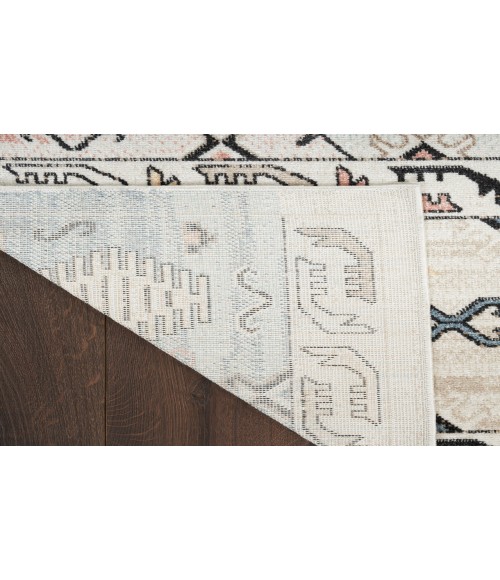 Nourison Washable Decor Ivory Multicolor Rug WSD01 5 ft. 3 in. X 7 ft. Rectangle - Rugs Town Nourison Washable Decor Ivory Multicolor WSD01 5 ft. 3 in. X 7 ft. Rectangle Rug