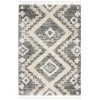 Nourison Scandinavian Shag Grey/Ivory SCN02 5 ft. 3 in. X 7 ft. 9 in. Rect. Rug