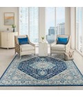 Nourison Tranquil Area Rug TRA06-Ivory/Navy