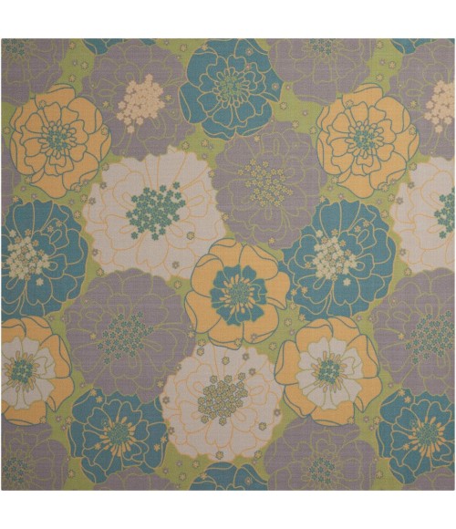 Nourison HOME & GARDEN Area Rug Nourison Home & Garden Square Area Rug RS021-Green