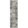 Nourison Concerto Ivory Grey CNC17 2 ft. 2 in. X 10 ft. Rect. Rug