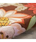 Nourison FANTASY Area Rug Nourison Fantasy Round Area Rug FA18-Chocolate