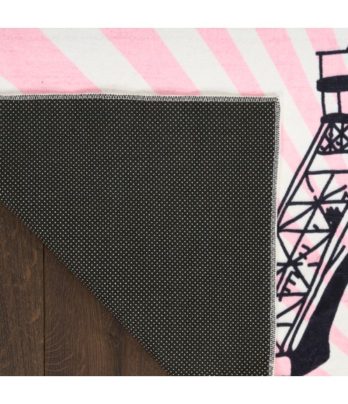 Nourison Home Imagination Pink Rug IMA17 5 ft. X 7 ft. Rectangle - Rugs Town Nourison Home Imagination Pink IMA17 5 ft. X 7 ft. Rectangle Rug