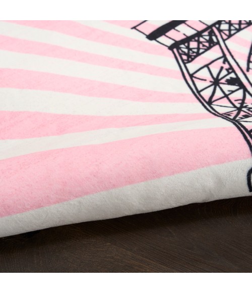 Nourison Home Imagination Pink Rug IMA17 5 ft. X 7 ft. Rectangle - Rugs Town Nourison Home Imagination Pink IMA17 5 ft. X 7 ft. Rectangle Rug
